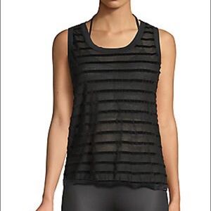Koral Women’s Black Quickstep Striped Tank-Small